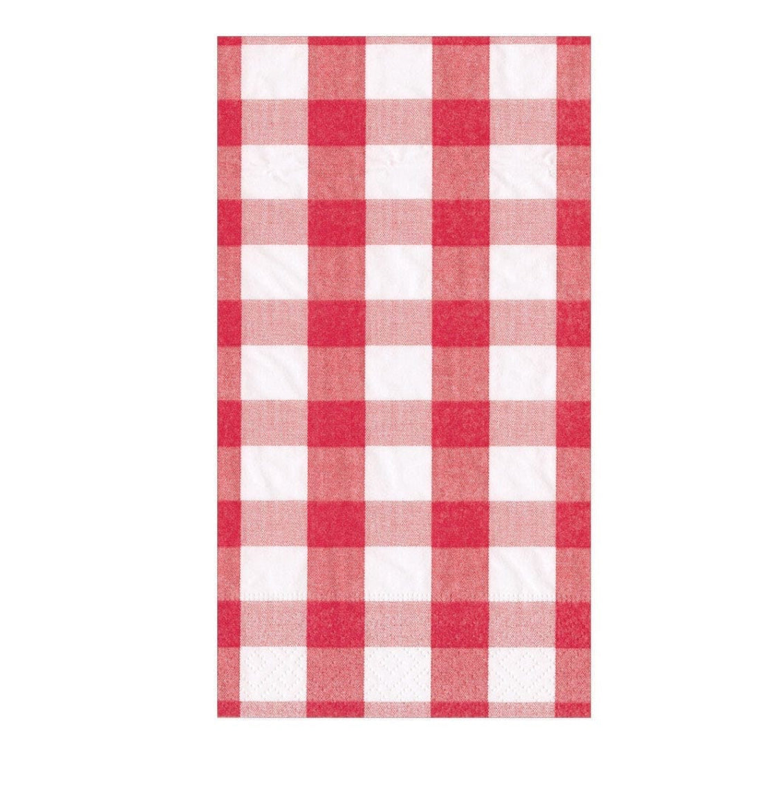 Paper Guest Towel, Gingham Red