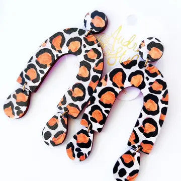 Chrissy, Leopard Earrings