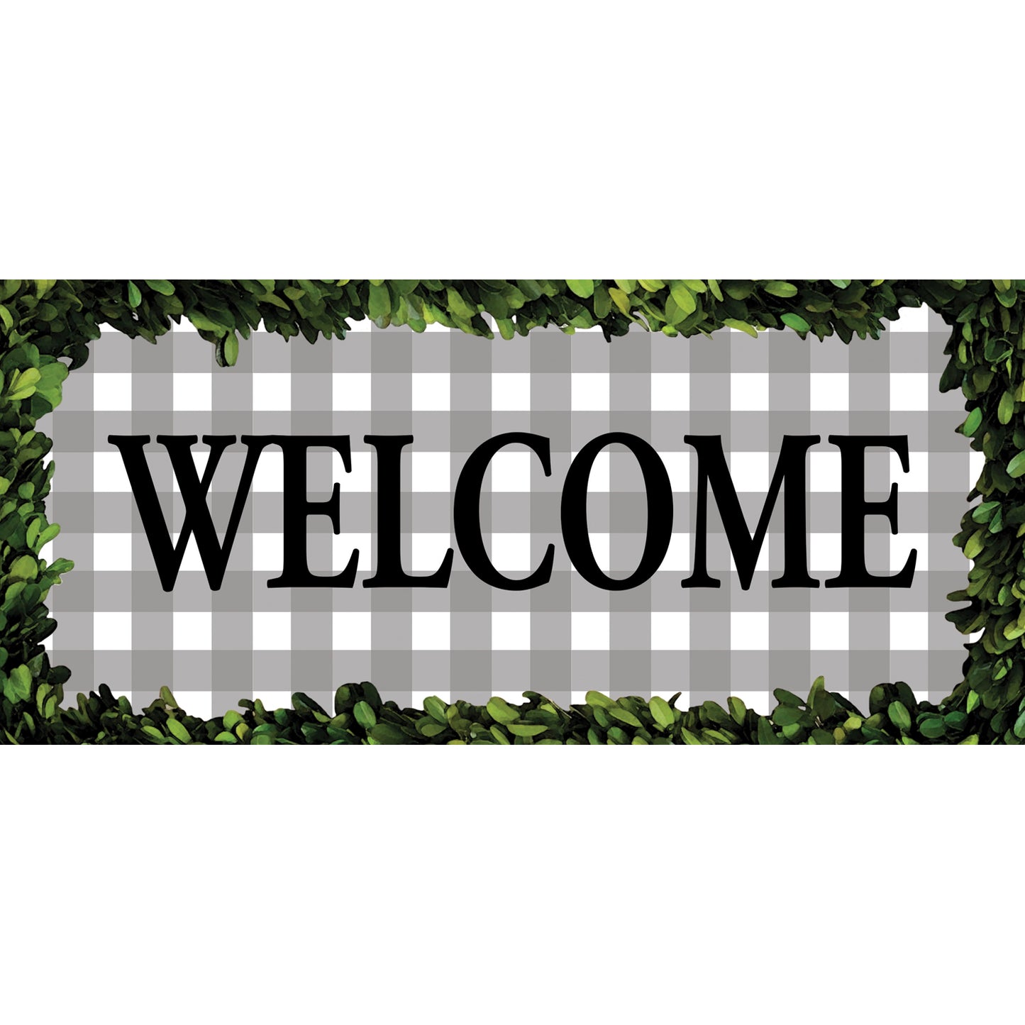 Boxwood Framed Plaid Switch Mat