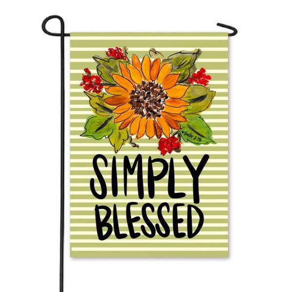 Garden Flag, Simply Blessed