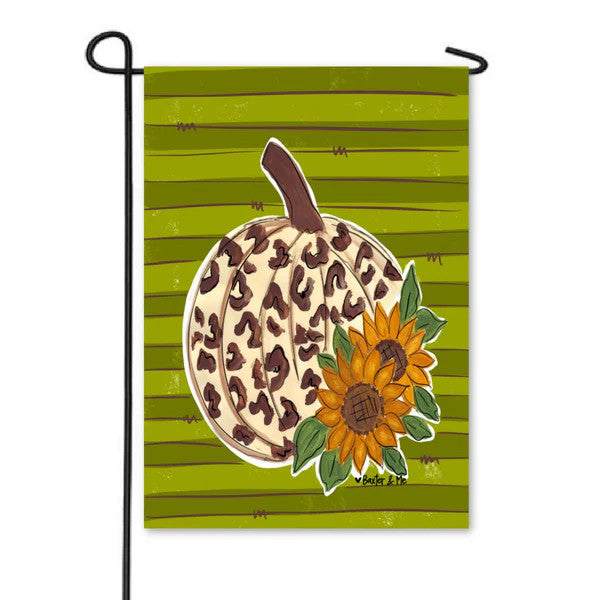Garden Flag, Leopard Sunflower