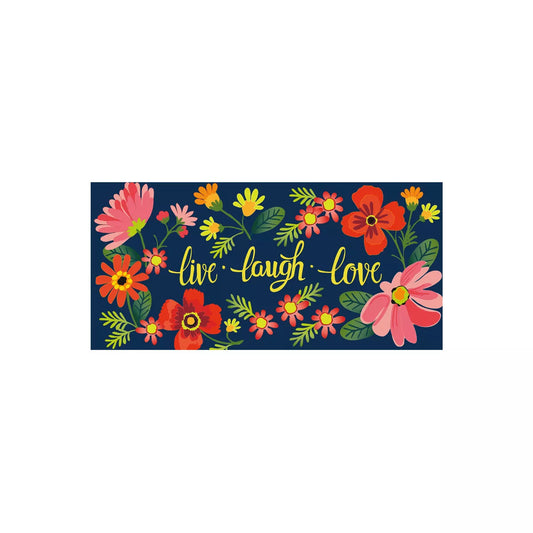 Live Laugh Love Floral Switch Mat