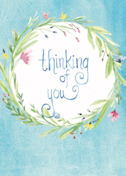 Card, Pastel Friendship Wreath FF470