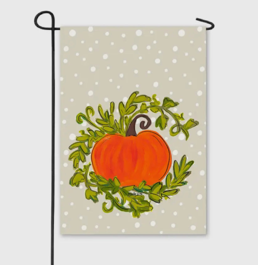 Garden Flag, Pumpkin Vine