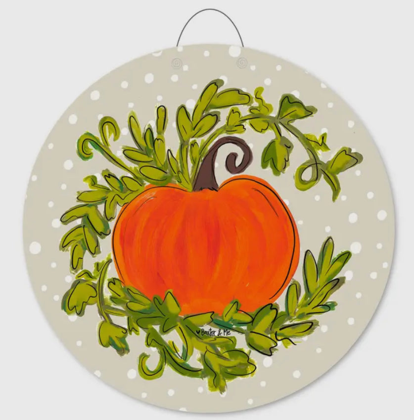 Door Hanger, Pumpkin Vine