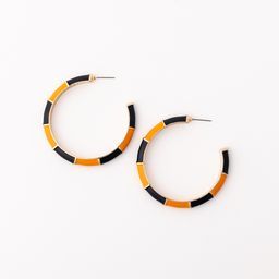 Earrings Ashlynn, Navy & Orange L