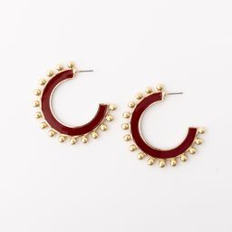 Earrings Hadley, Crimson L
