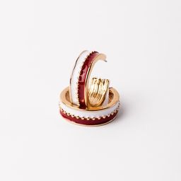 Earrings Meaghan, Crimson & White S