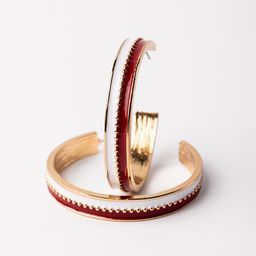 Earrings Meaghan, Crimson & White L