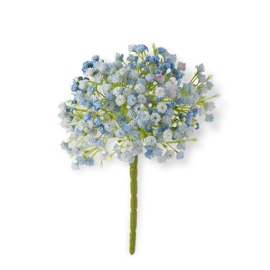 9 Inch Blue Babys Breath Pick
