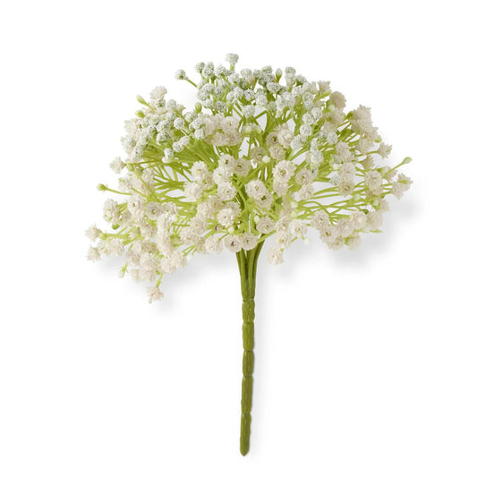 9 Inch White Babys Breath Pick