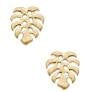 Monstera Leaf Stud Earrings
