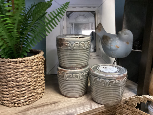 Apricot Pearadise, Vintage Round Pot