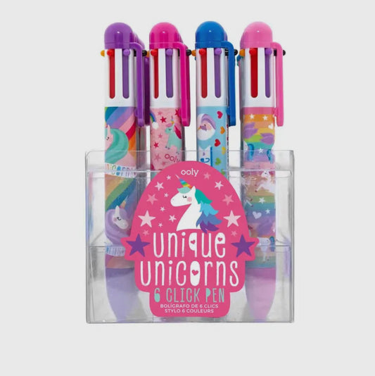 Click Pens, Unicorns Assorted Colors