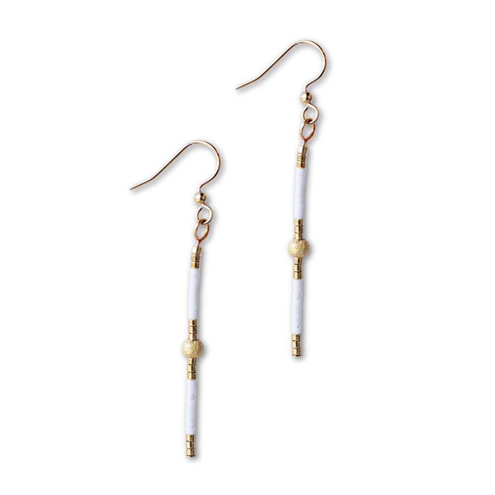 Sprinkles Earring-White