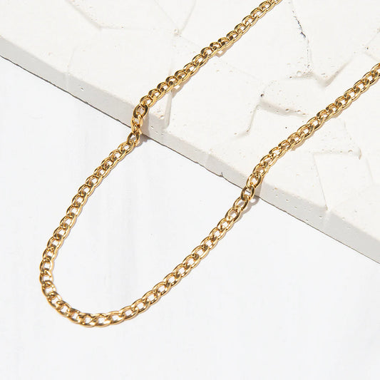 Gilded Necklace Curb-24in