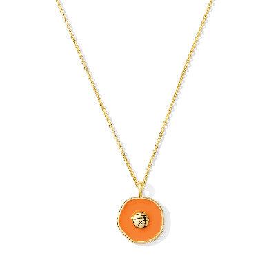 Swish! Basketball Pendant Necklace