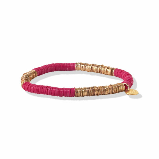 Grace Two Color Block Bracelet Hot Pink/Gold