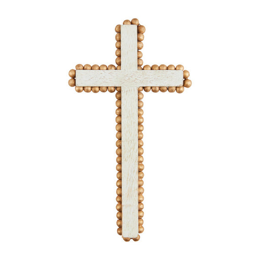 Gold Beaded Cross Sitter, Medium