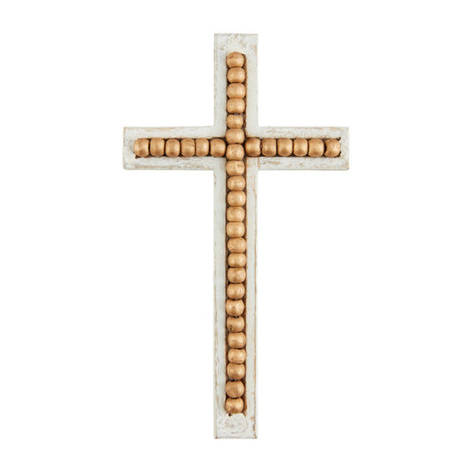 Gold Beaded Cross Sitter, Large