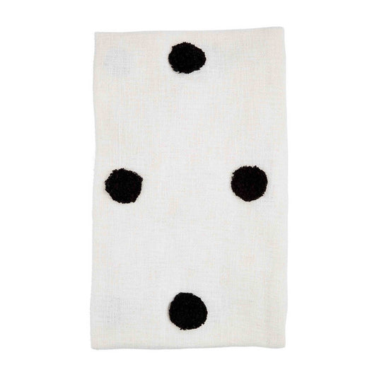 White Tufted Dot Throw