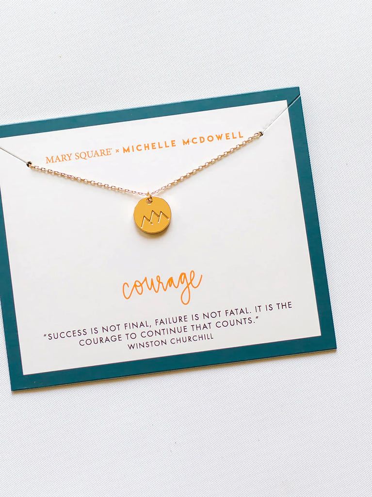 Carded Inspirational Necklace Courage