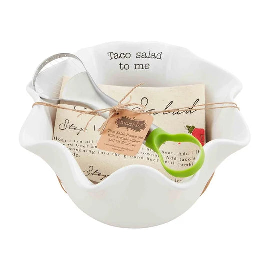 Taco Salad and Towel Set