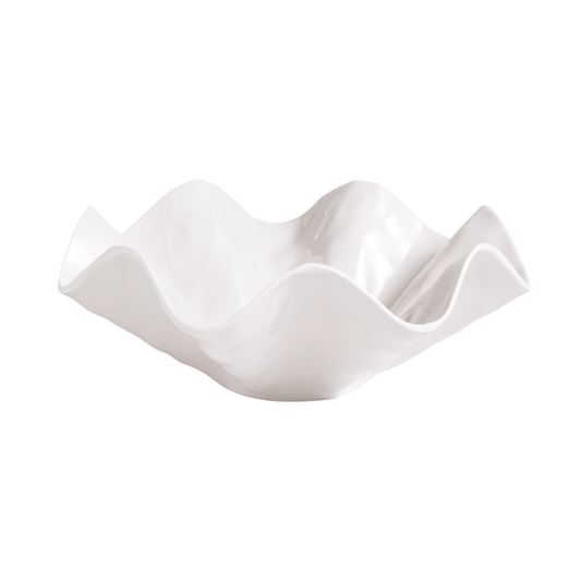 Ruffled Melamine Serving Bowl