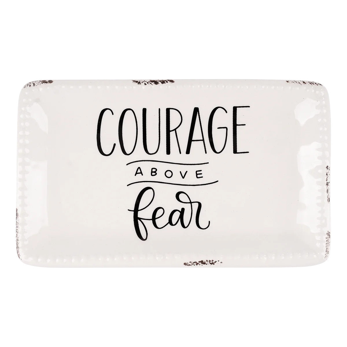 Trinket Tray, Courage Above Fear
