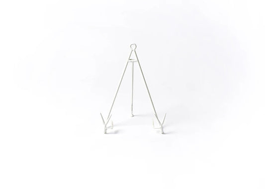 Plate Stand Medium Flare White