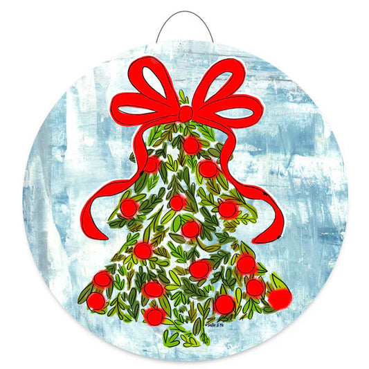 Door Hanger, Merry Christmas Holly Berries