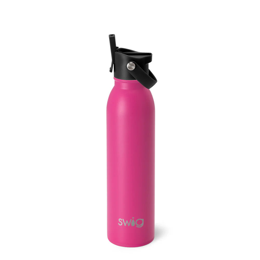 Hot Pink Flip + Sip Water Bottle 20oz