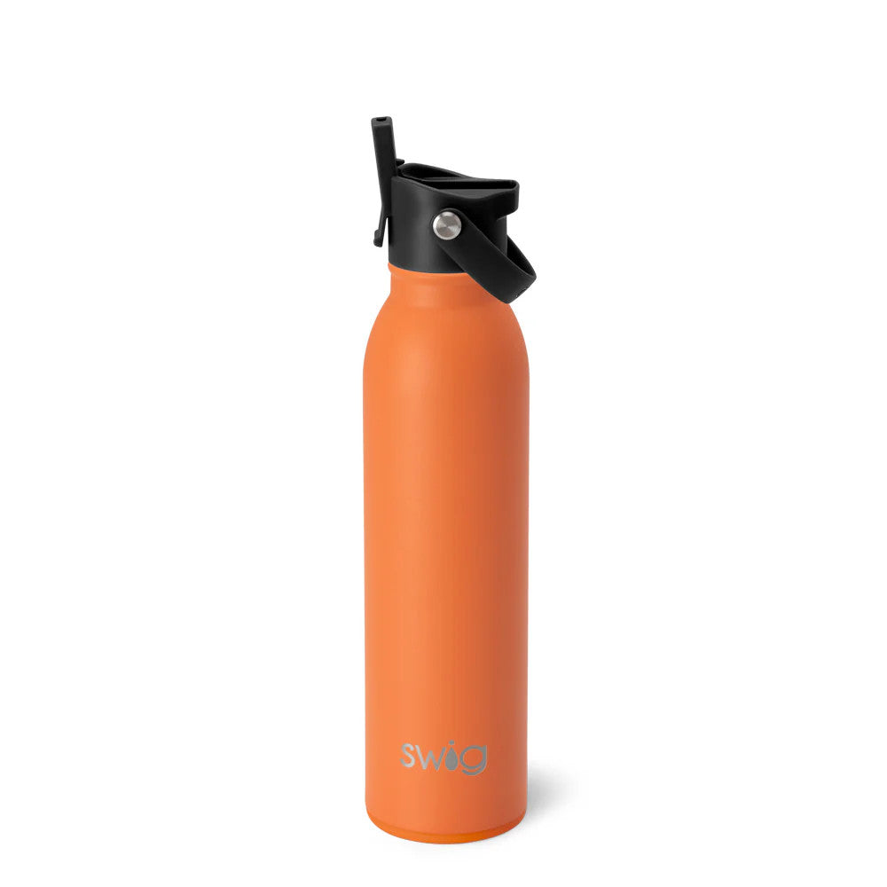 Orange Flip + Sip Water Bottle 20oz