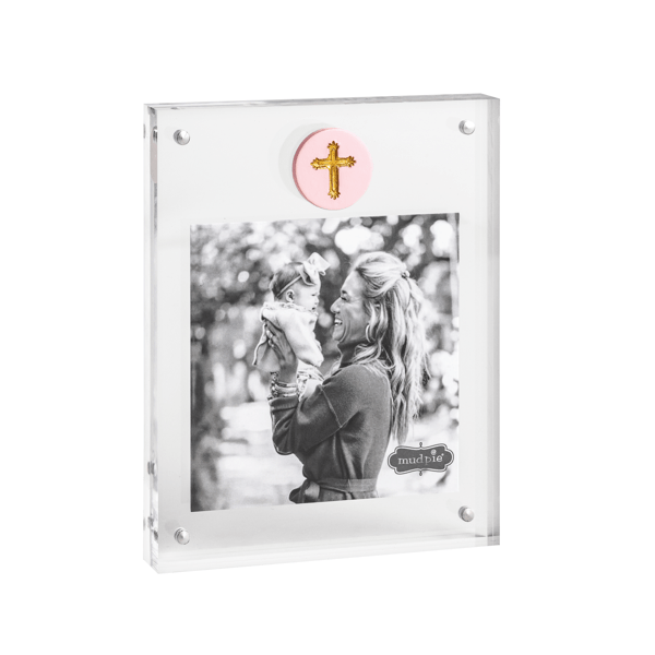 Pink Cross Medallion Acrylic Frame