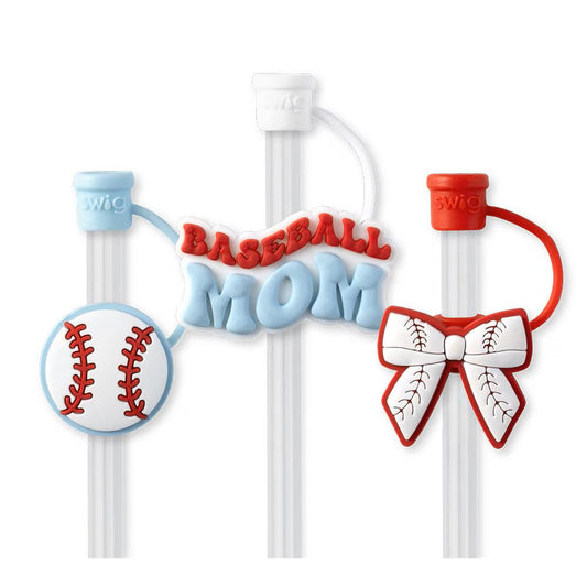 Home Run Straw Topper Set