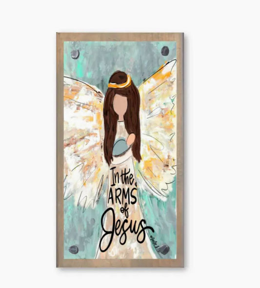 Driftwood Happy Block, In the Arms of Jesus