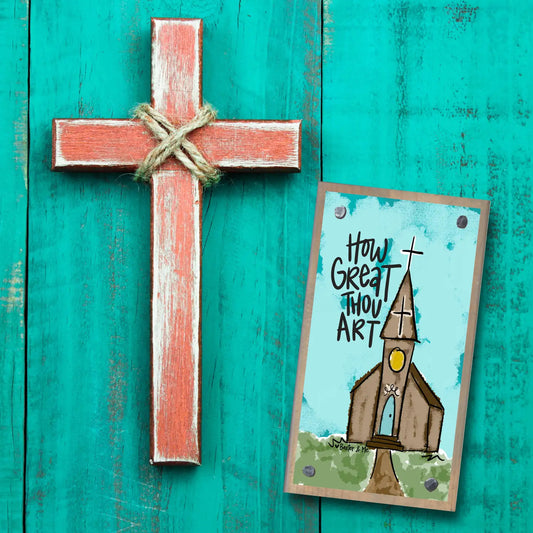 How Great Thou Art Driftwood Happy Block