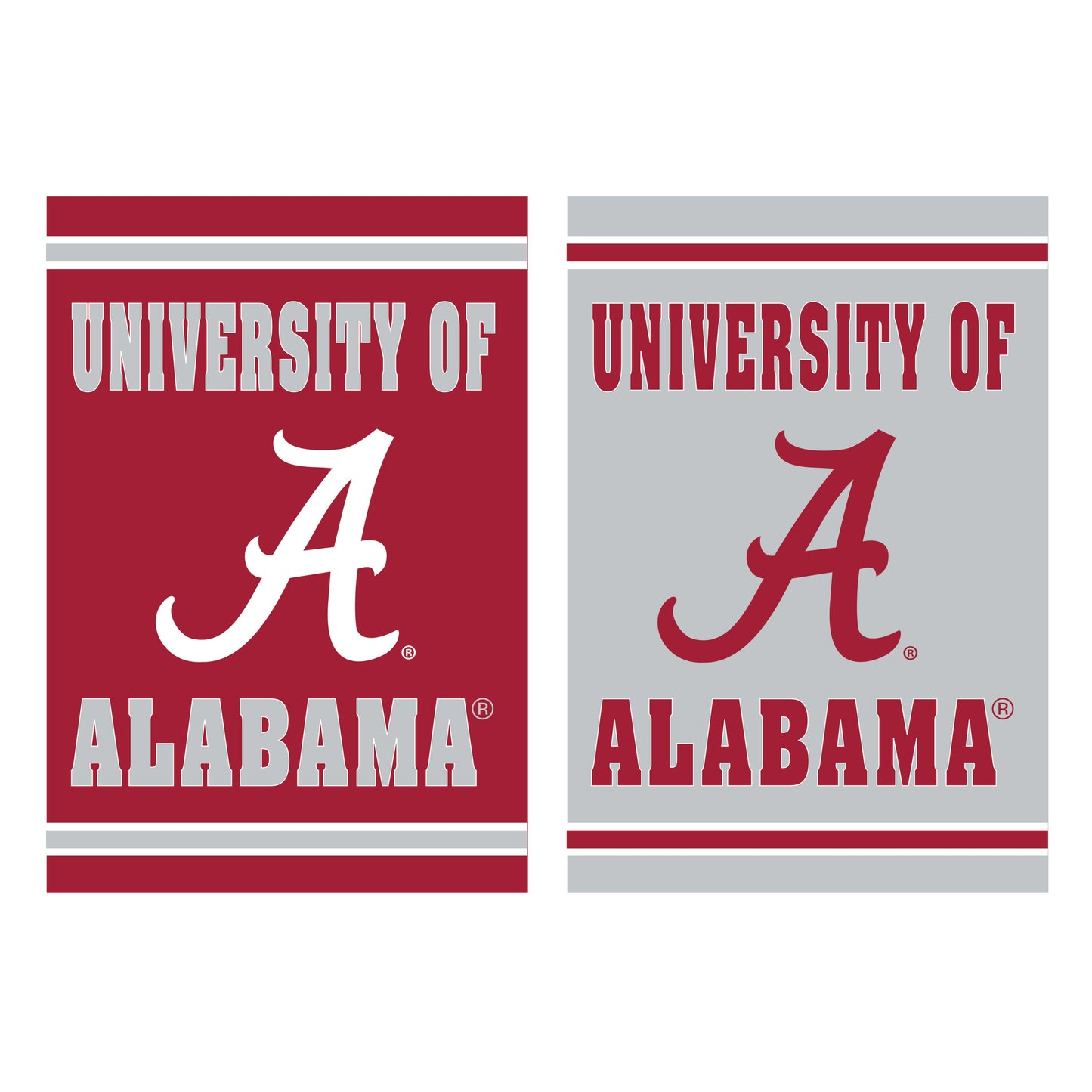 Garden Flag, Reversible Embossed Suede Alabama