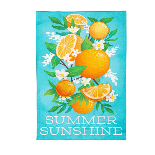 Summer Sunshine Linen Garden Flag