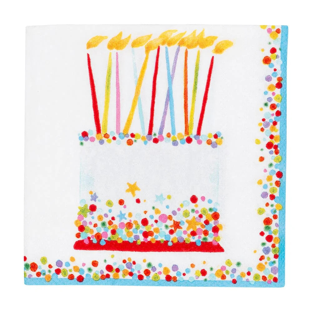 Paper Cocktail Napkins, Birthday Cake