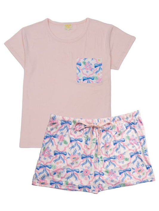 Ribbon Pajama T-Shirt Short