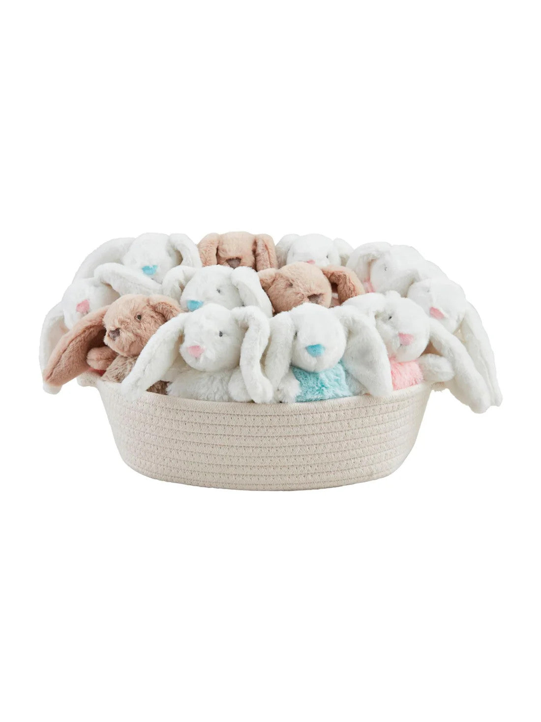 Bunny Pom Pom Rattle Blue