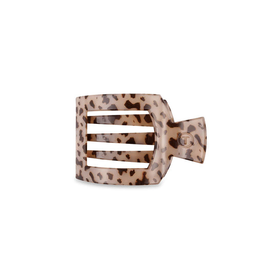 Blonde Tortoise Flat Square Hair Clip Small