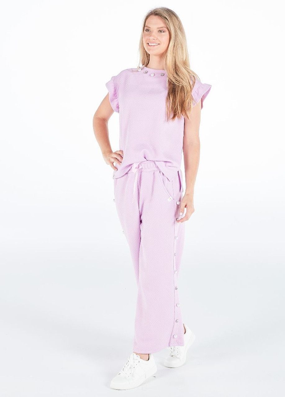 Orchid Quilted Ruffle Set