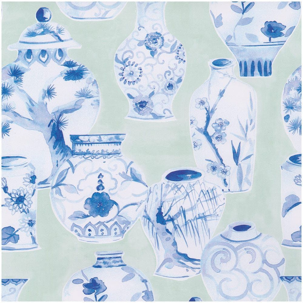 Paper Cocktail Napkins, Glazed Porcelain Celadon