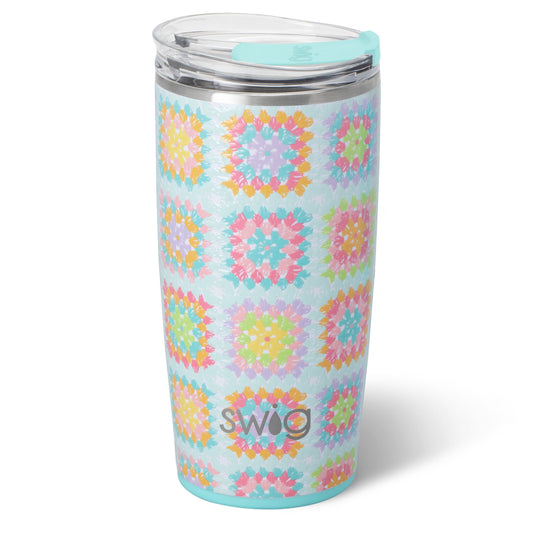 Granny Squares Travel Mug 22oz