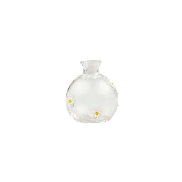 Daisy Glass Inlay Vase