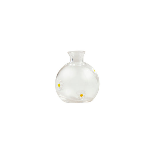 Daisy Glass Inlay Vase