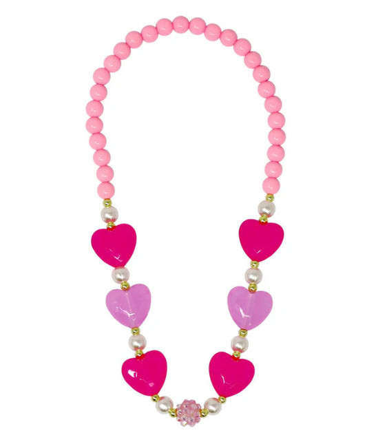 Ballet Heart and Pearl Necklace