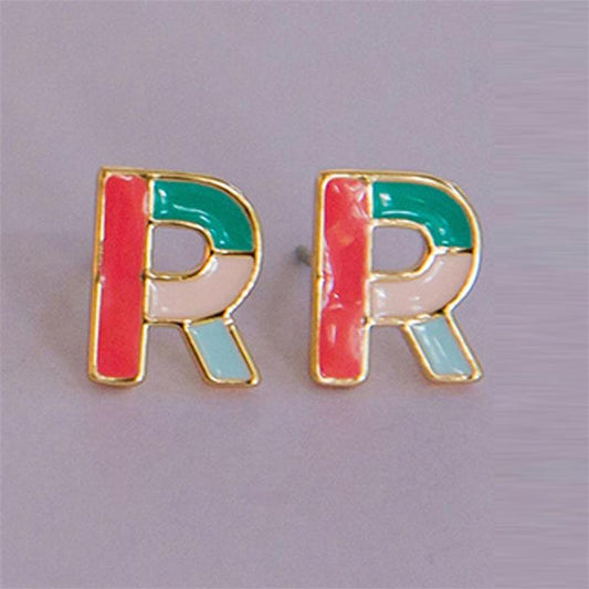 Olivia Initial Earrings R